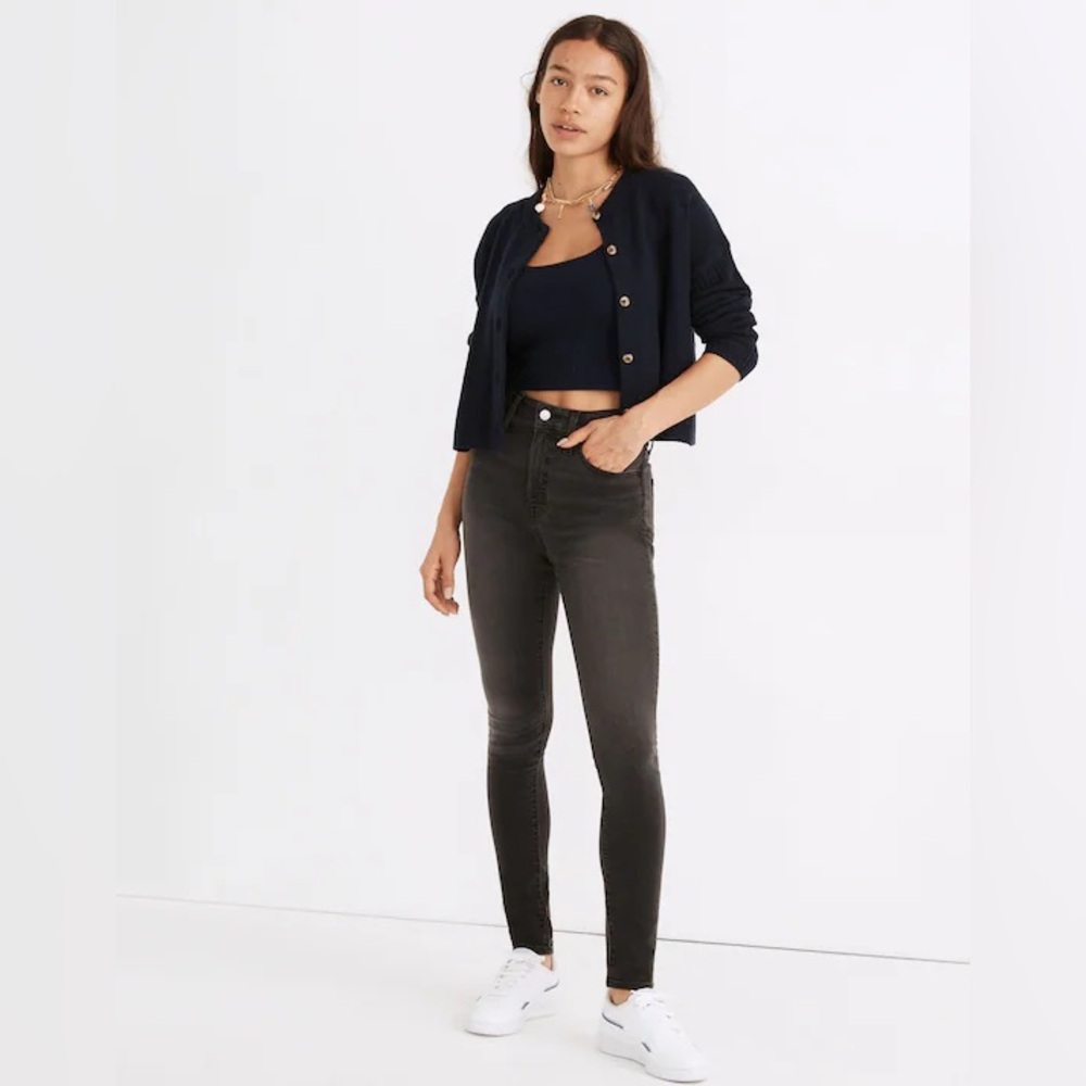 Madewell Curvy Roadtripper Black Wash Supersoft Skinny Jeans (27)